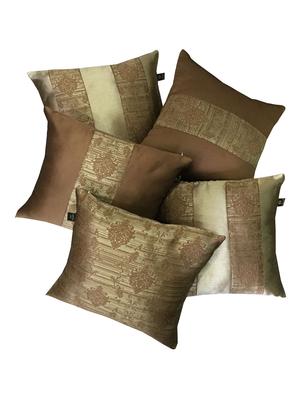 jacquard design set of 5 cushion covers - 15483633 - Standard Image - 2