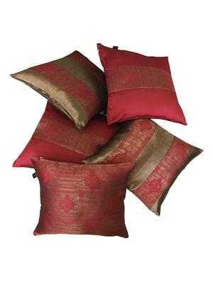 jacquard design set of 5 cushion covers - 15483634 - Standard Image - 2