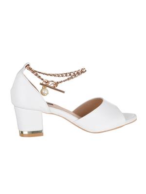 white ankle strap sandals - 15483662 - Standard Image - 2