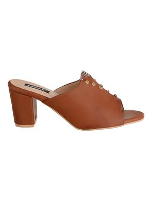 tan slip on sandals - 15483677 - Standard Image - 2