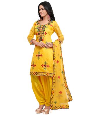 embroidered unstitched salwar suit - 15484071 - Standard Image - 2