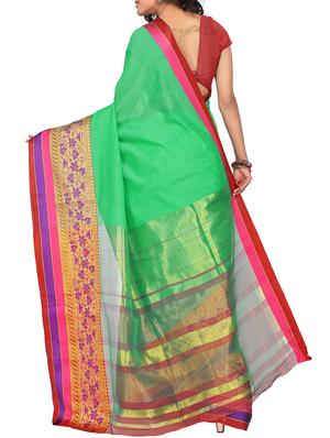 set of 2 zari bordered saree with blouse - 15484197 - Standard Image - 5