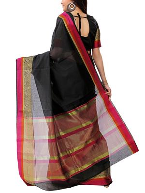 set of 2 zari bordered saree with blouse - 15484221 - Standard Image - 5