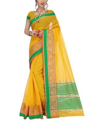 set of 2 zari bordered saree with blouse - 15484308 - Standard Image - 2