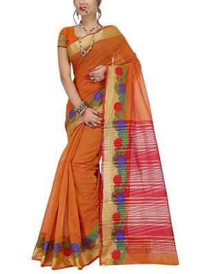 set of 2 zari bordered saree with blouse - 15484348 - Standard Image - 2
