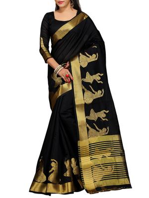 set of 2 zari bordered saree with blouse - 15484421 - Standard Image - 2