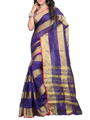 set of 2 zari bordered saree with blouse - 15484446 - Standard Image - 2