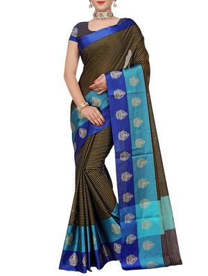 set of 2 zari bordered saree with blouse - 15484463 - Standard Image - 2