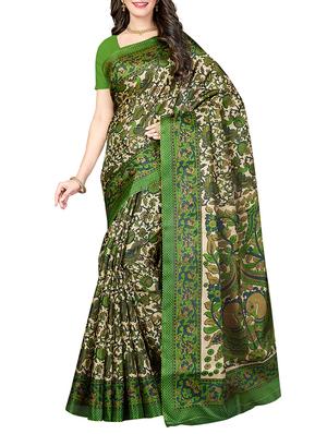 (set of 2) multicolor silk blend printed saree combo with blouse - 15484744 - Standard Image - 5
