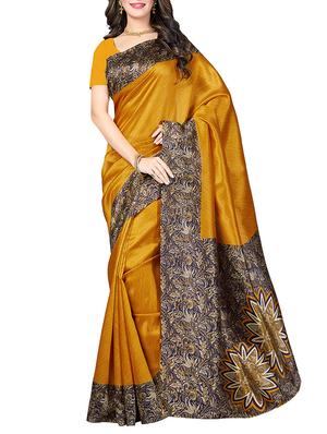 (set of 2) multicolor silk blend printed saree combo with blouse - 15484745 - Standard Image - 2