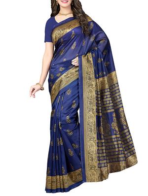 (set of 2) multicolor silk blend printed saree combo with blouse - 15484745 - Standard Image - 5