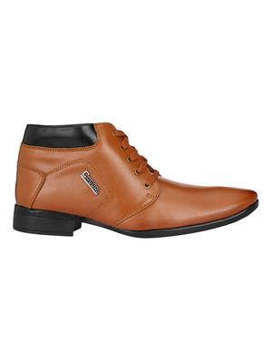 tan leatherette low ankle boots - 15484944 - Standard Image - 2