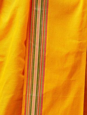 orange cotton dhoti kurta set - 15484993 - Standard Image - 5