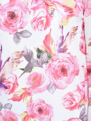 floral flute sleeved top - 15486053 - Standard Image - 5