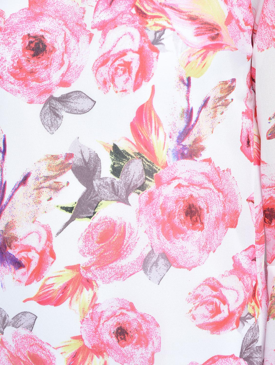 floral flute sleeved top - 15486053 - Zoom Image - 5