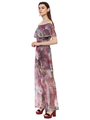 off-shoulder floral maxi dress - 15486304 - Standard Image - 2