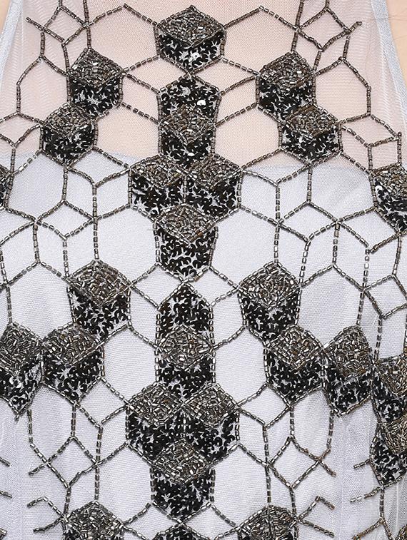 sheer back panel embellished maxi dress - 15486320 - Zoom Image - 5
