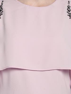 embellished armhole detail overlay dress - 15486346 - Standard Image - 5