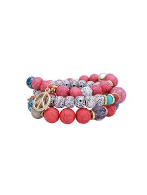 multi colored metal beaded bracelet - 15487958 - Standard Image - 2
