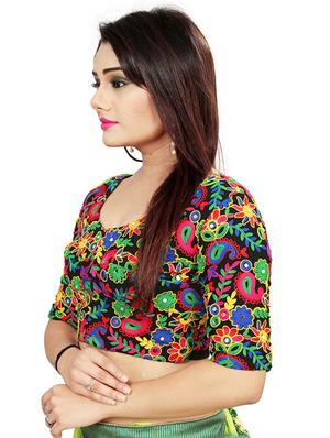 Multi thread embroidered blouse - 15488187 - Standard Image - 2