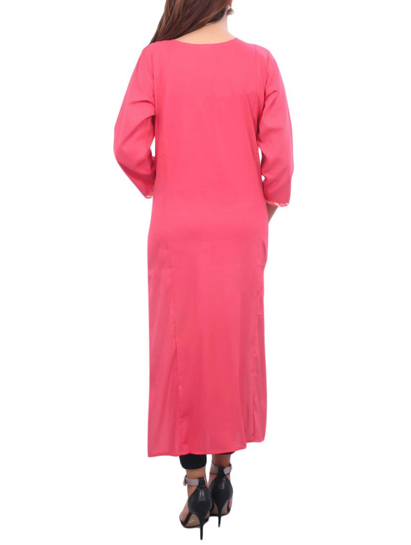 mirror work layered kurta - 15488750 - Zoom Image - 2