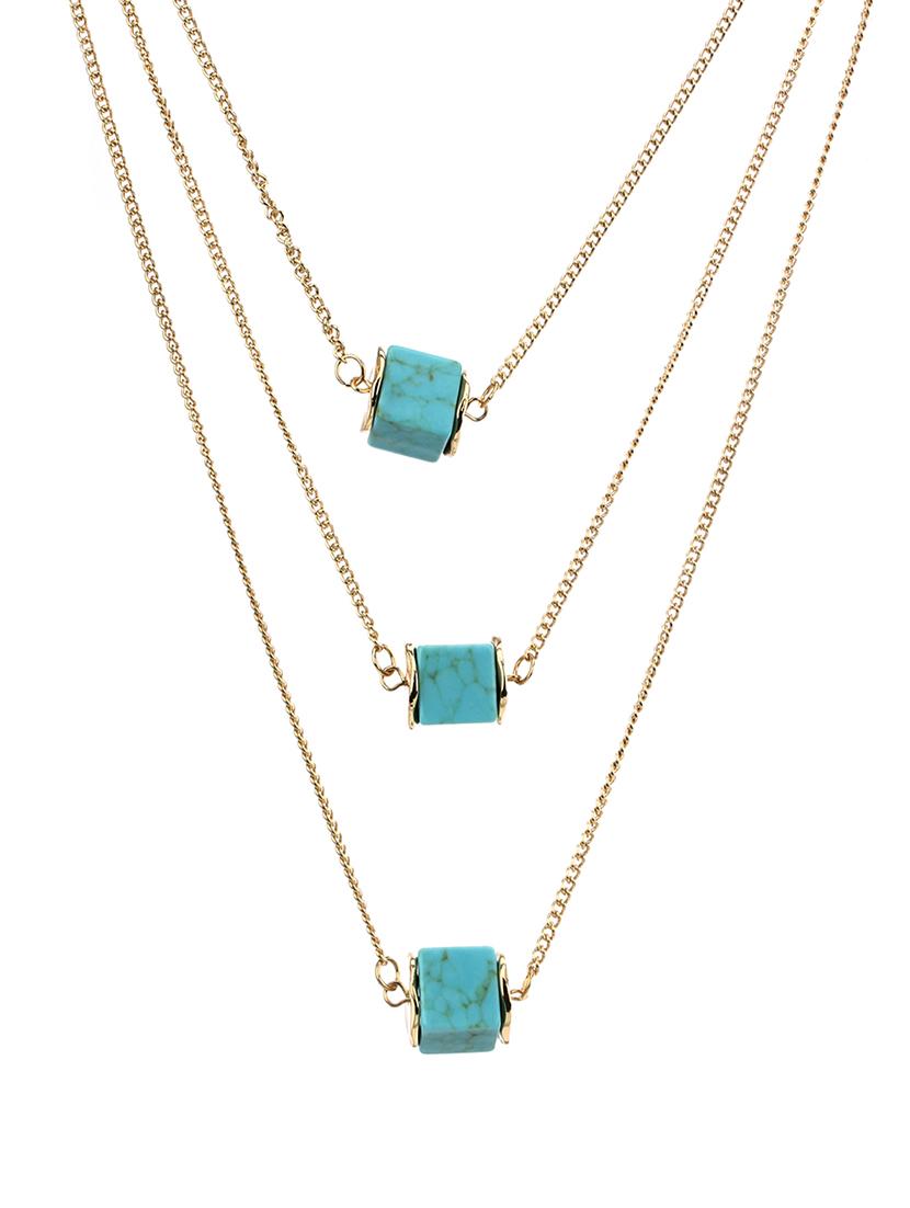 layered chain necklace - 15489558 - Zoom Image - 2