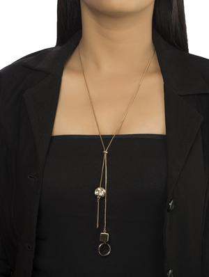 gold tone long necklace - 15490926 - Standard Image - 2