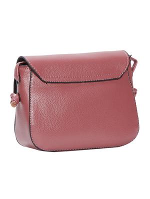 pink leatherette (pu) regular sling bag - 15491090 - Standard Image - 2