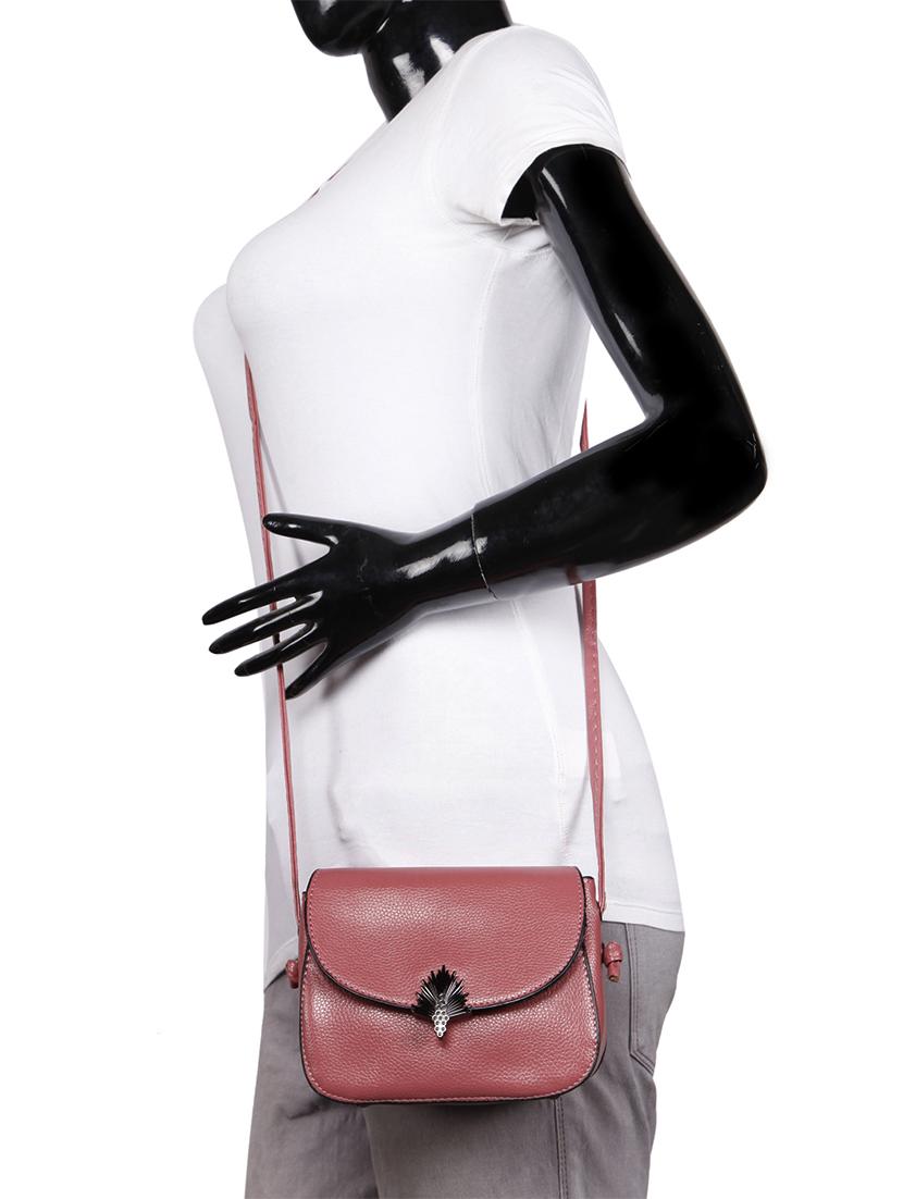 pink leatherette (pu) regular sling bag - 15491090 - Zoom Image - 5