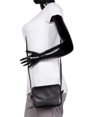 black leatherette (pu) regular sling bag - 15491095 - Standard Image - 5