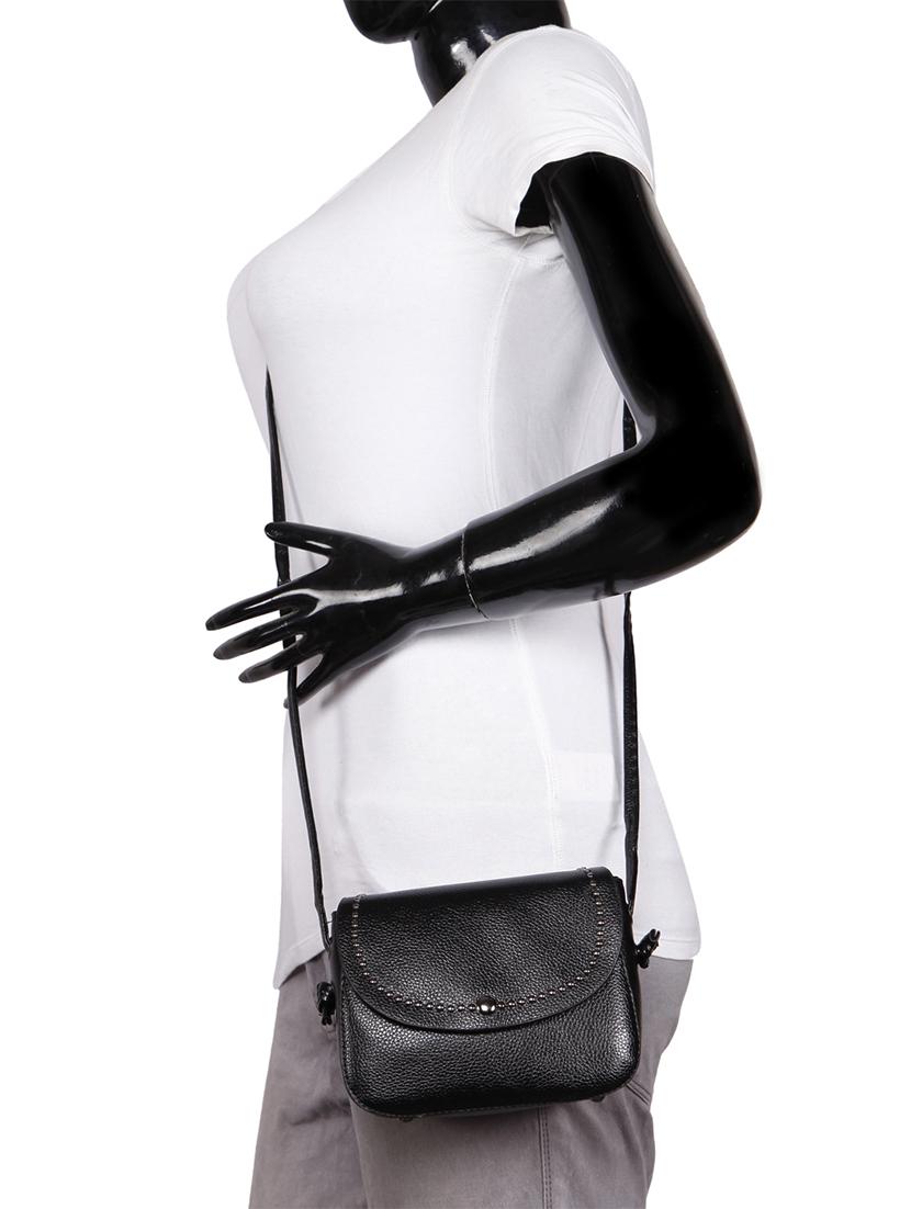 black leatherette (pu) regular sling bag - 15491095 - Zoom Image - 5