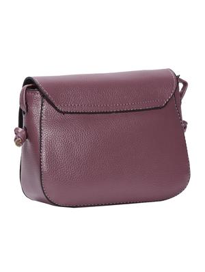 purple leatherette (pu) regular sling bag - 15491117 - Standard Image - 2