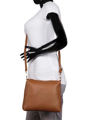 tan leatherette (pu) regular sling bag - 15491128 - Standard Image - 5