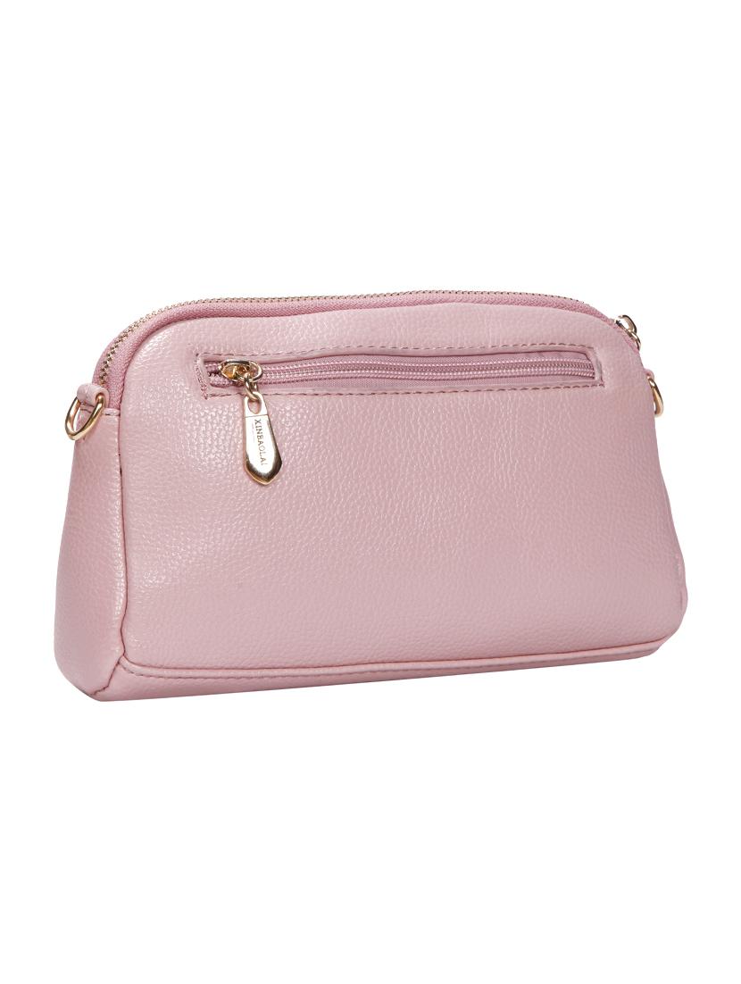 pink leatherette (pu) regular sling bag - 15491138 - Zoom Image - 2