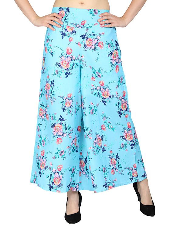 set of 2 floral flared palazzo - 15492090 - Zoom Image - 8
