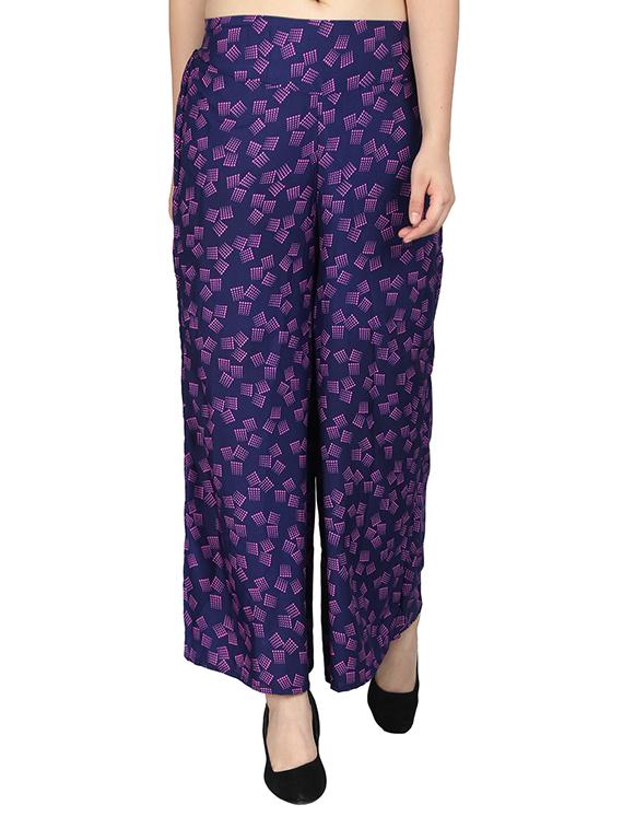set of 2 printed flared palazzo - 15492105 - Zoom Image - 8