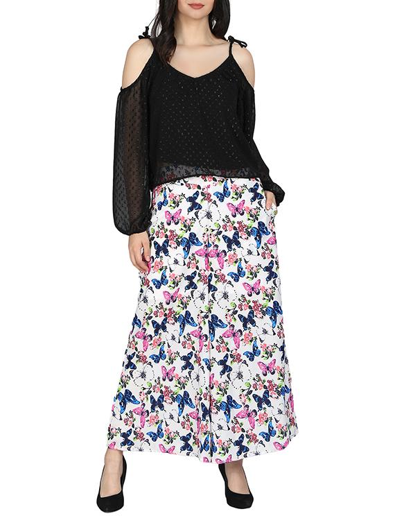 set of 2 printed flared palazzo - 15492114 - Zoom Image - 11