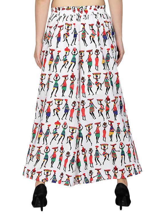 set of 2 printed flared palazzo - 15492114 - Zoom Image - 5