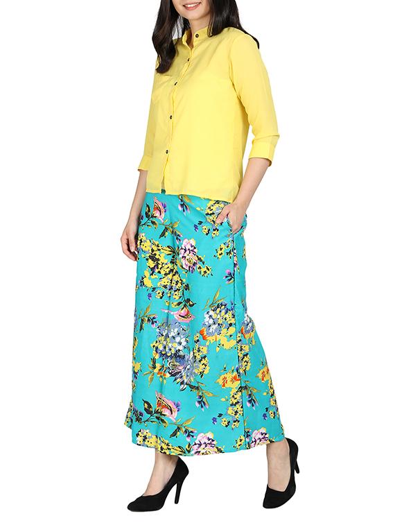 set of 2 floral flared palazzo - 15492116 - Zoom Image - 11