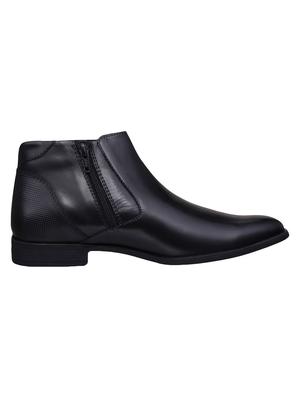 black Leather slip on boots - 15492618 - Standard Image - 2