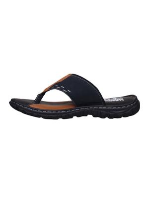 blue Leather toe separator slippers - 15492901 - Standard Image - 2