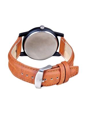 Brown Leather strap Analogue Watch - 15493089 - Standard Image - 2