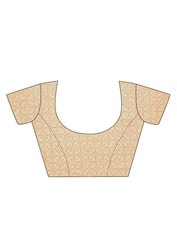 paisley printed saree with blouse - 15493599 - Zoom Image - 2