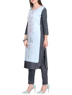 Printed straight kurta - 15493853 - Standard Image - 2