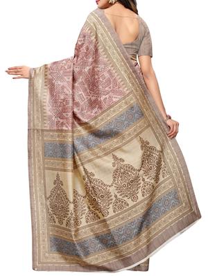 Geometrical printed saree with blouse - 15494216 - Standard Image - 2