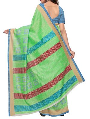 Geometrical printed saree with blouse - 15494220 - Standard Image - 2