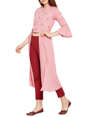 Tunic look bell sleeves kurta - 15494269 - Standard Image - 2