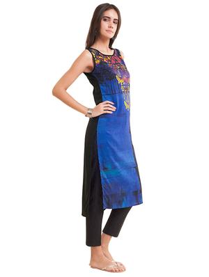 Straight printed kurta - 15494736 - Standard Image - 2