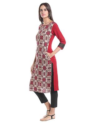 Straight printed kurta - 15494744 - Standard Image - 2