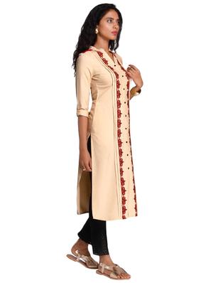 Straight pintucks kurta - 15494756 - Standard Image - 2